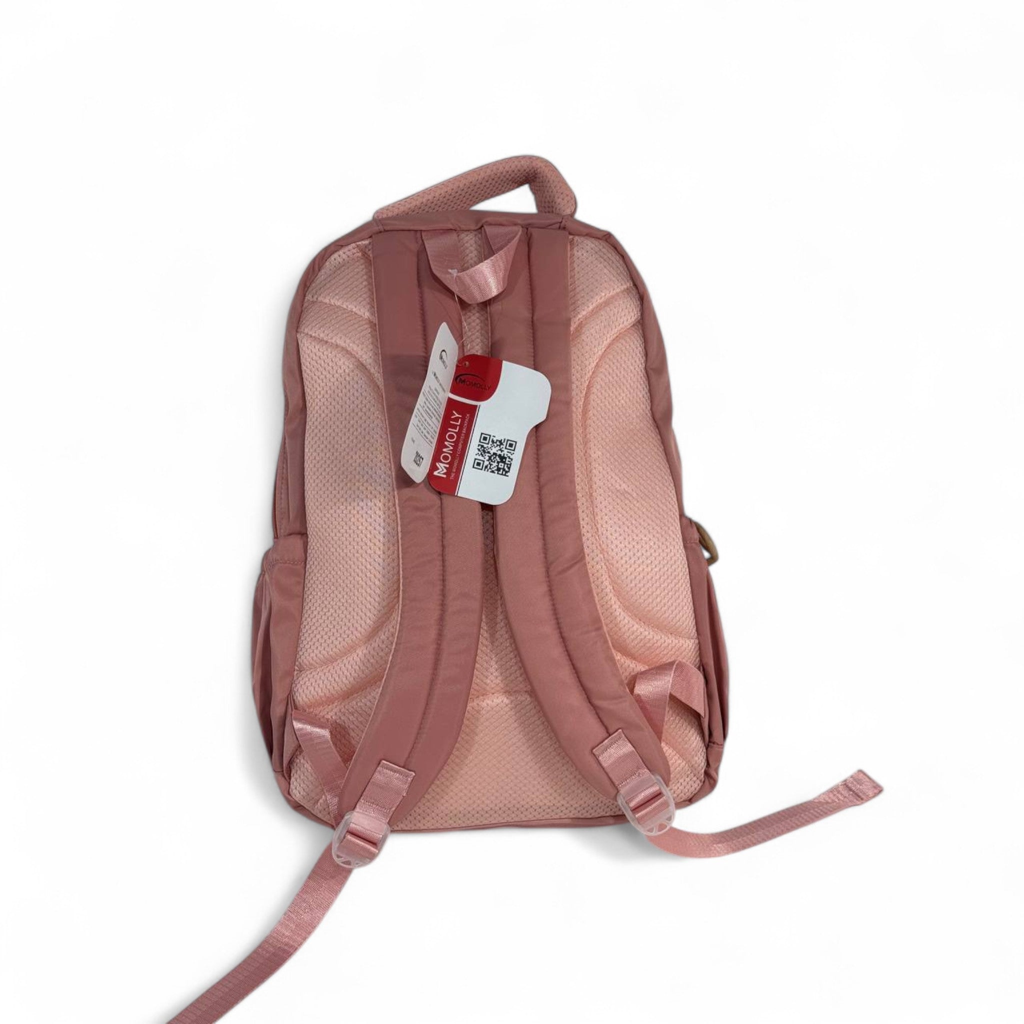 🌸 Momolly Fashion Backpack – Dusty Pink Charm 🎒💗