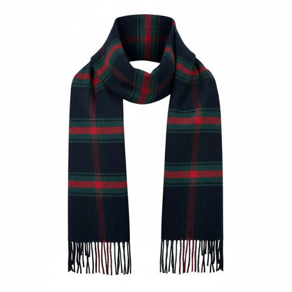 🕶️ Gucci Tartan Wool Scarf | Classic Red & Green Check Pattern