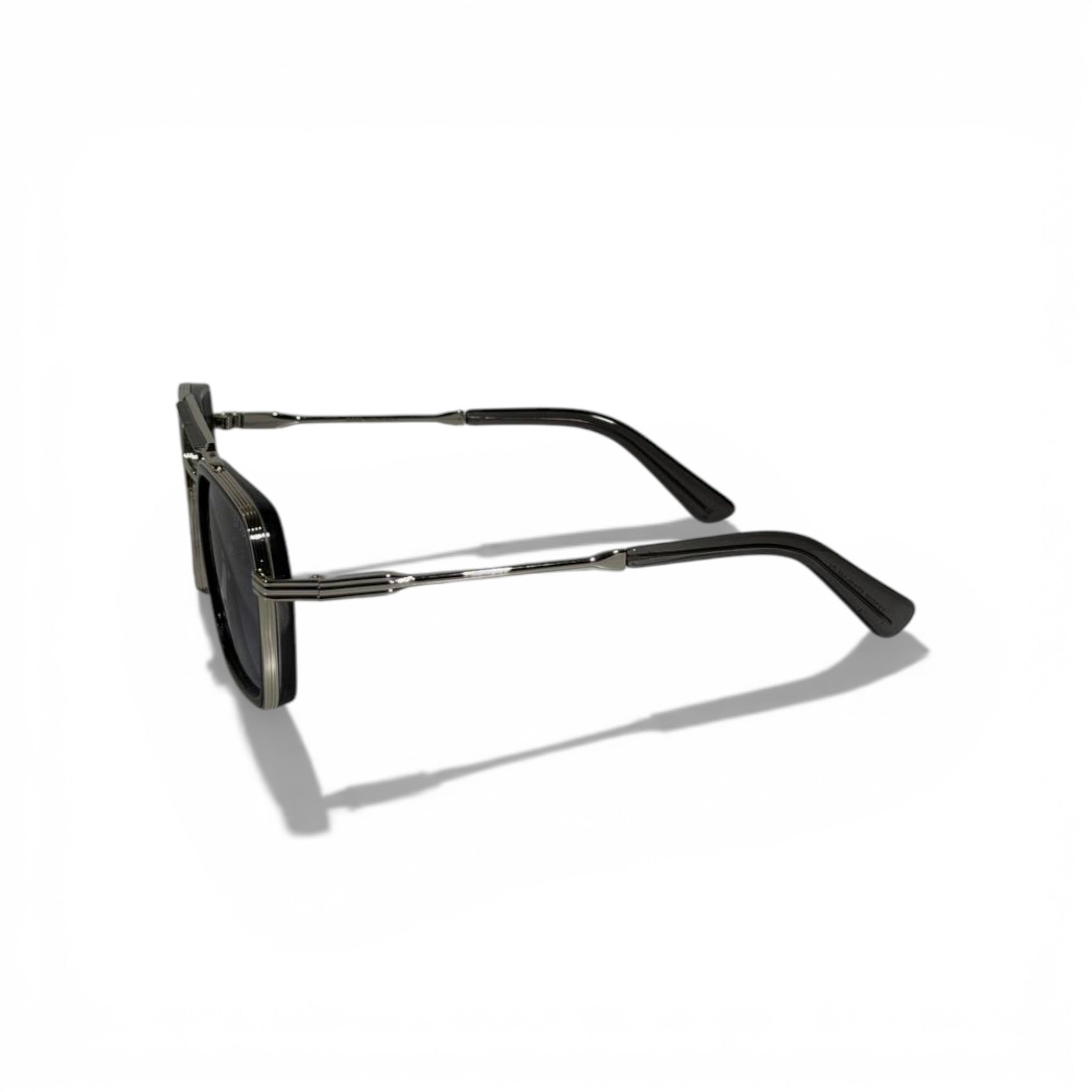 BOSS Silver Double-Bridge Square Sunglasses 🕶️✨