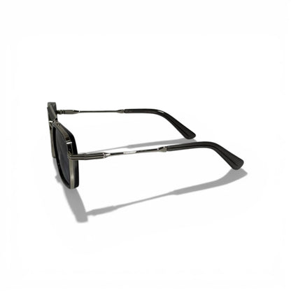 BOSS Silver Double-Bridge Square Sunglasses 🕶️✨