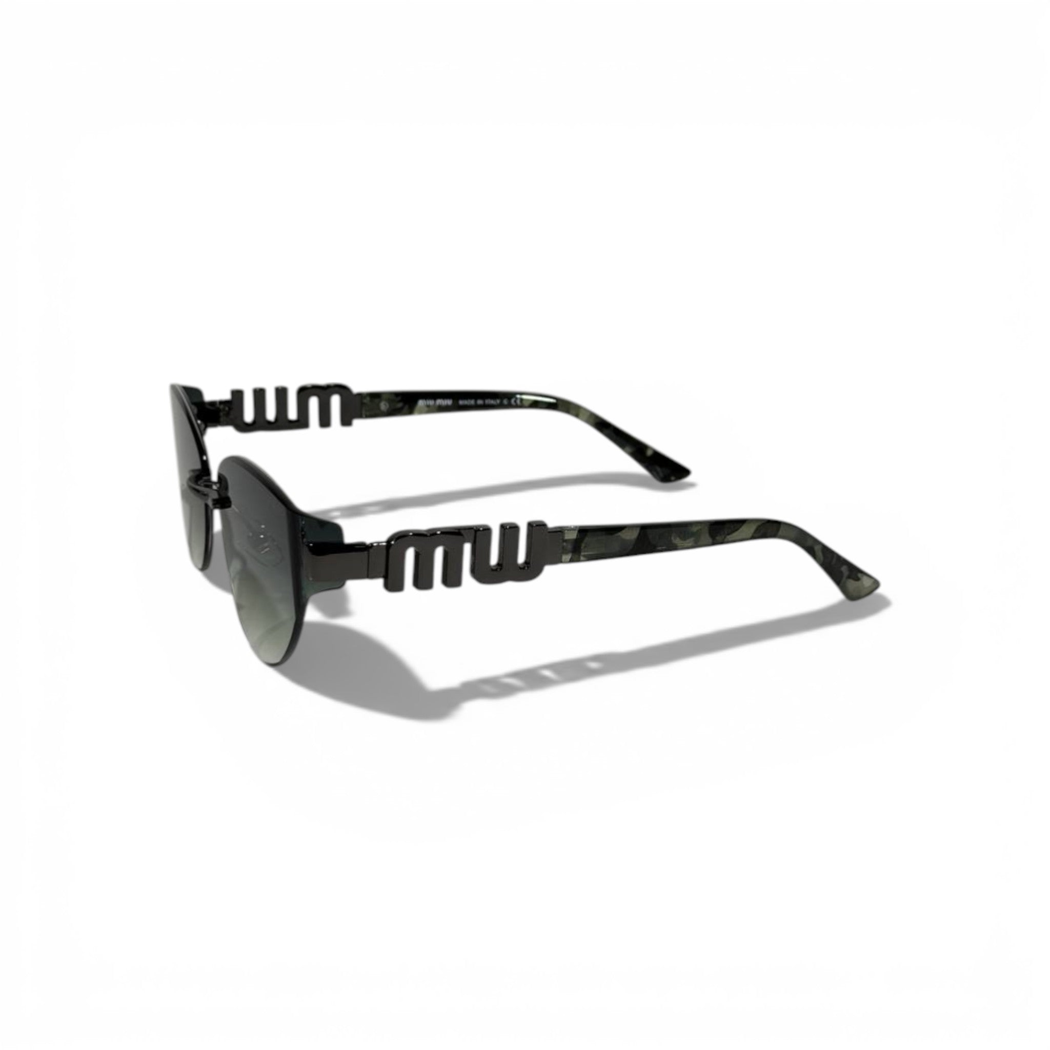 Miu Miu Rimless Cat-Eye Sunglasses – Black Gradient Edition 🖤✨