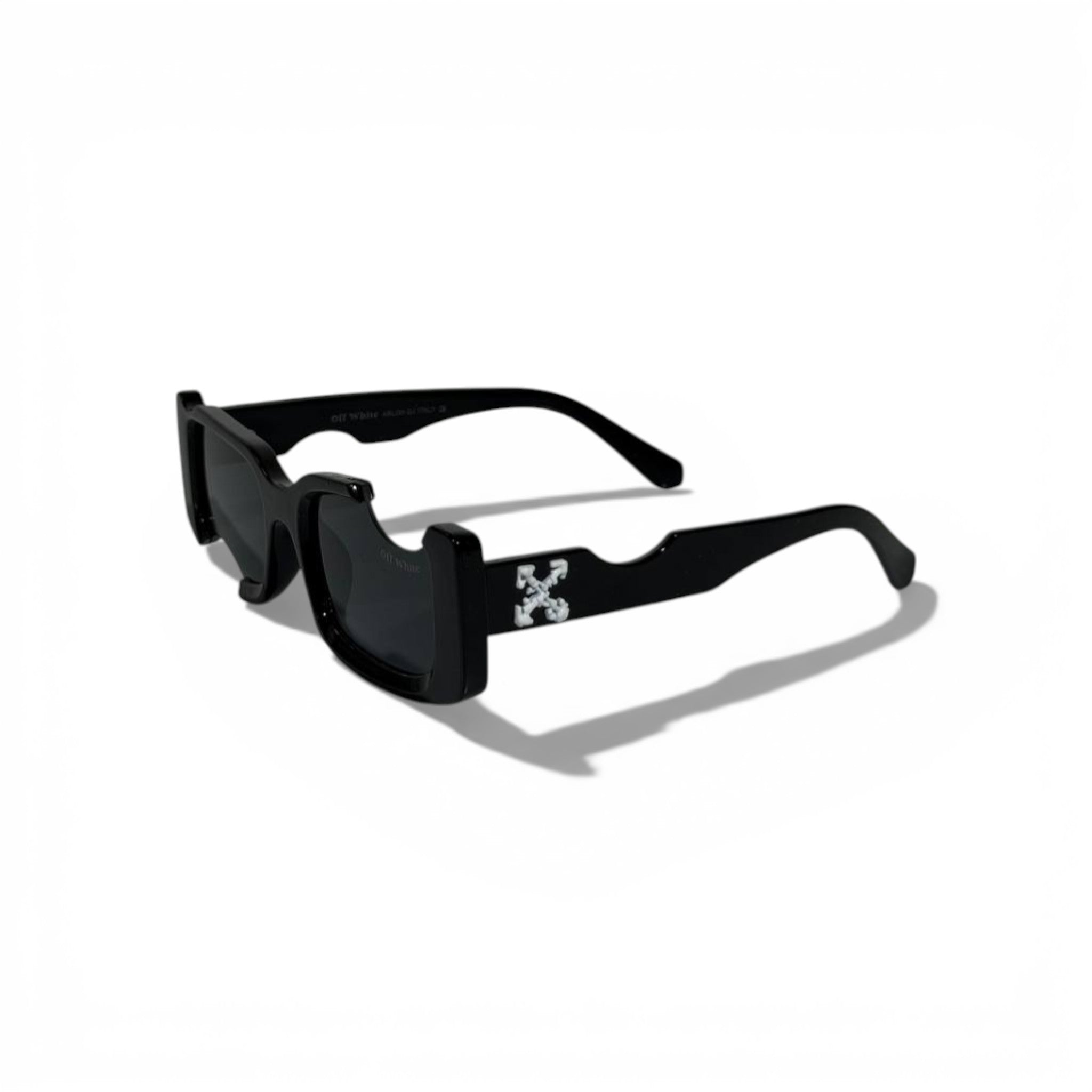 Off-White Bold Rectangular Sunglasses – Black Statement Edition 🖤🕶️