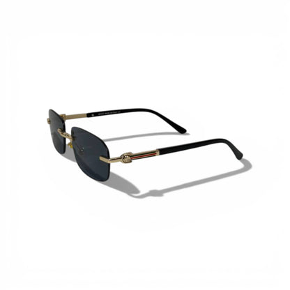 Gucci Rimless Rectangular Sunglasses – Gold Minimal Edition ✨🕶️