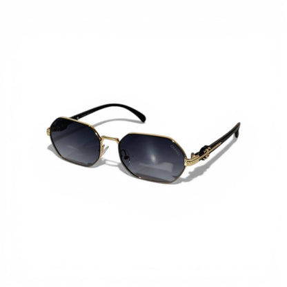 Chanel Geometric Metal Sunglasses – Gold & Black Edition ✨🕶️