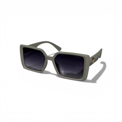 Versace Oversized Square Sunglasses – Matte Grey Statement Edition 🩶🕶️