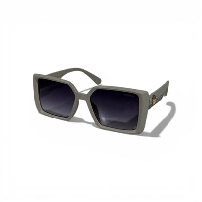 Versace Oversized Square Sunglasses – Matte Grey Statement Edition 🩶🕶️