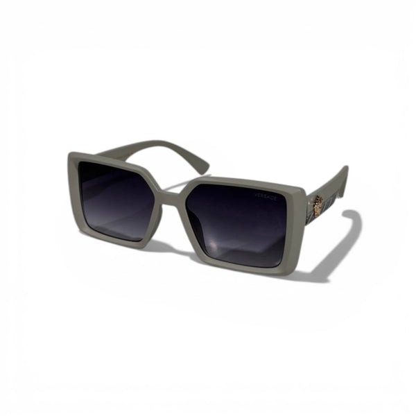 Versace Oversized Square Sunglasses – Matte Grey Statement Edition 🩶🕶️