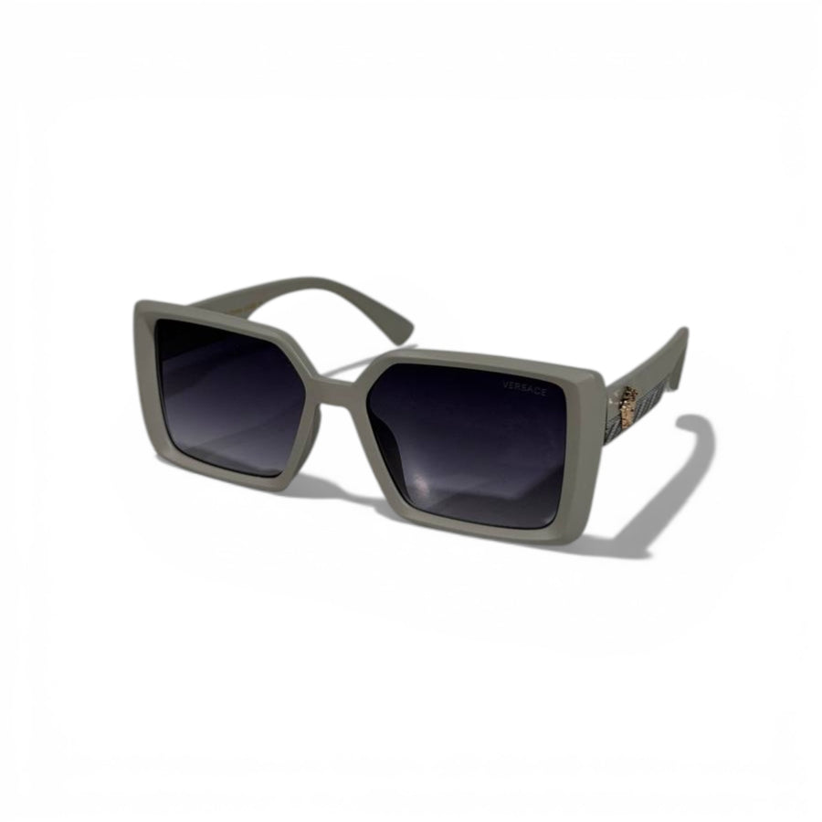 Versace Oversized Square Sunglasses — Matte Grey