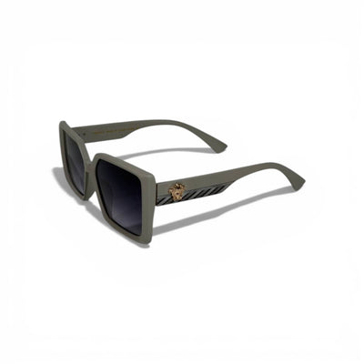 Versace Oversized Square Sunglasses – Matte Grey Statement Edition 🩶🕶️