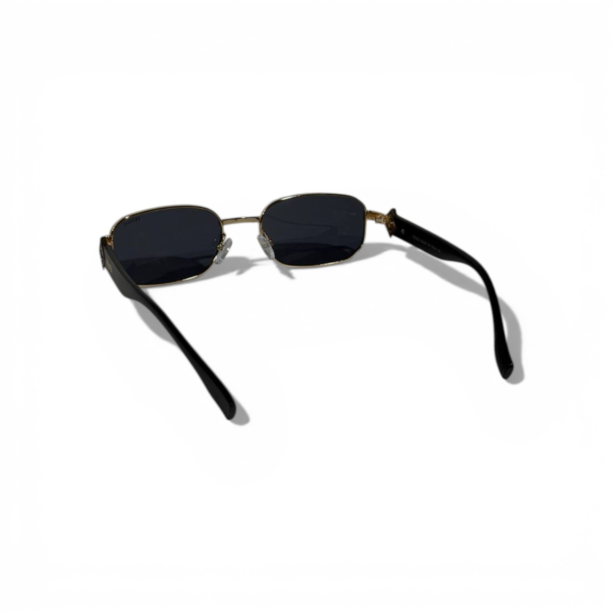 Fendi Rectangular Metal Sunglasses – Gold & Black Edition 🖤✨