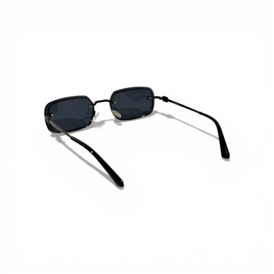 Miu Miu Slim Rectangular Sunglasses – Black Metal Edition 🖤✨
