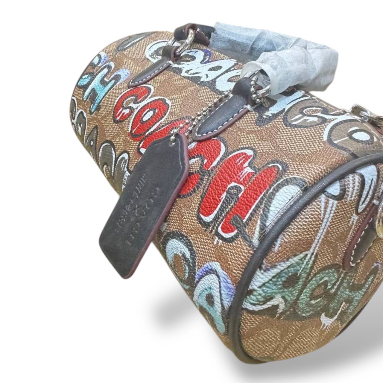 Coach Signature mini Barrel Bag – Graffiti Edition 🎨👜