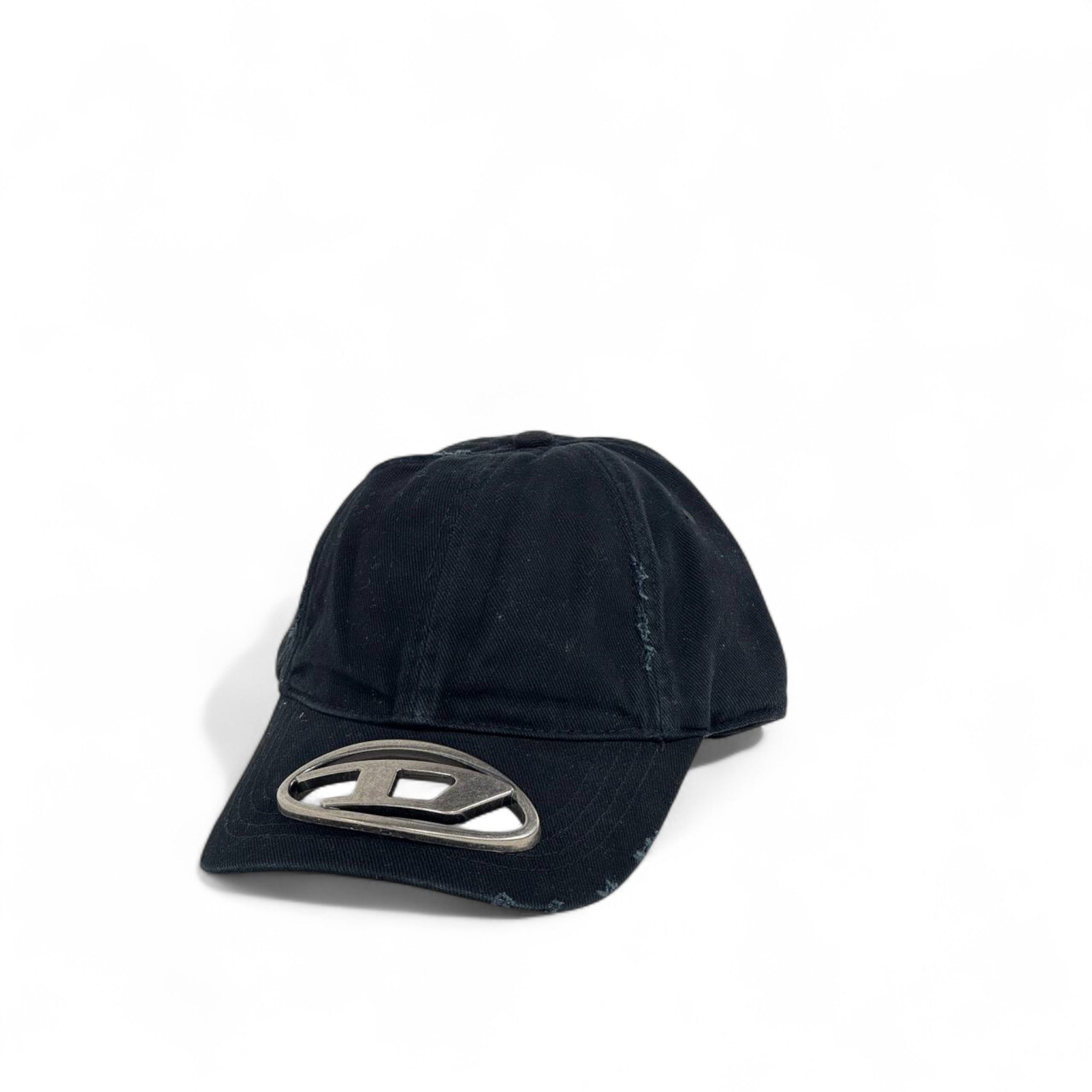 🖤 Diesel Black Metal Logo Baseball Cap – Luxury Streetwear