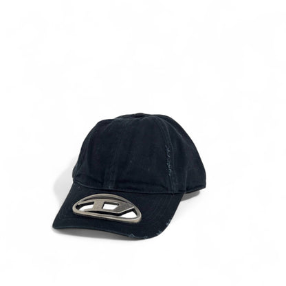 🖤 Diesel Black Metal Logo Baseball Cap – Luxury Streetwear