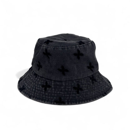 🖤 Chrome Hearts Black Cross Bucket Hat – Luxury Streetwear