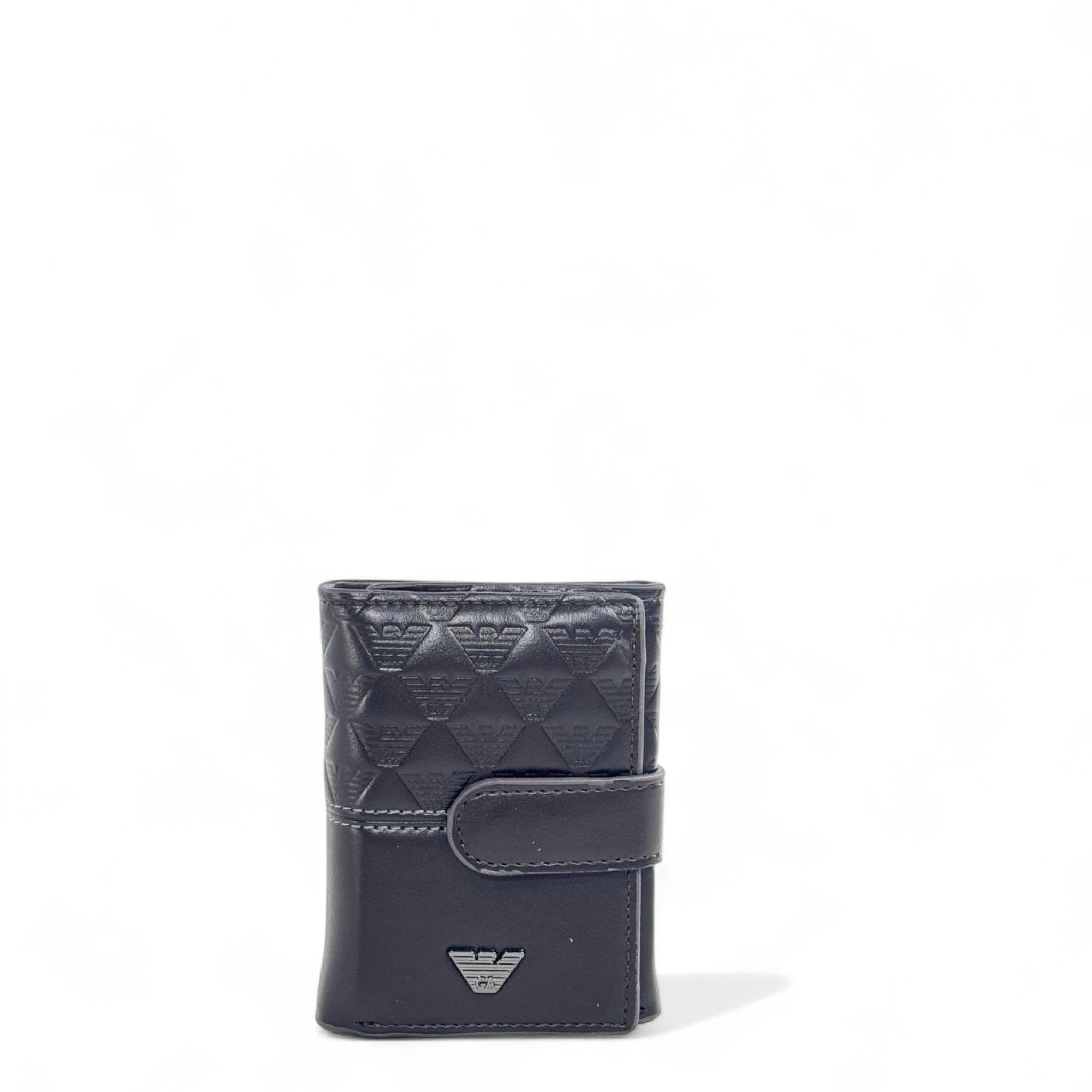 🖤 Emporio Armani brown Leather Wallet – Luxury Compact Design