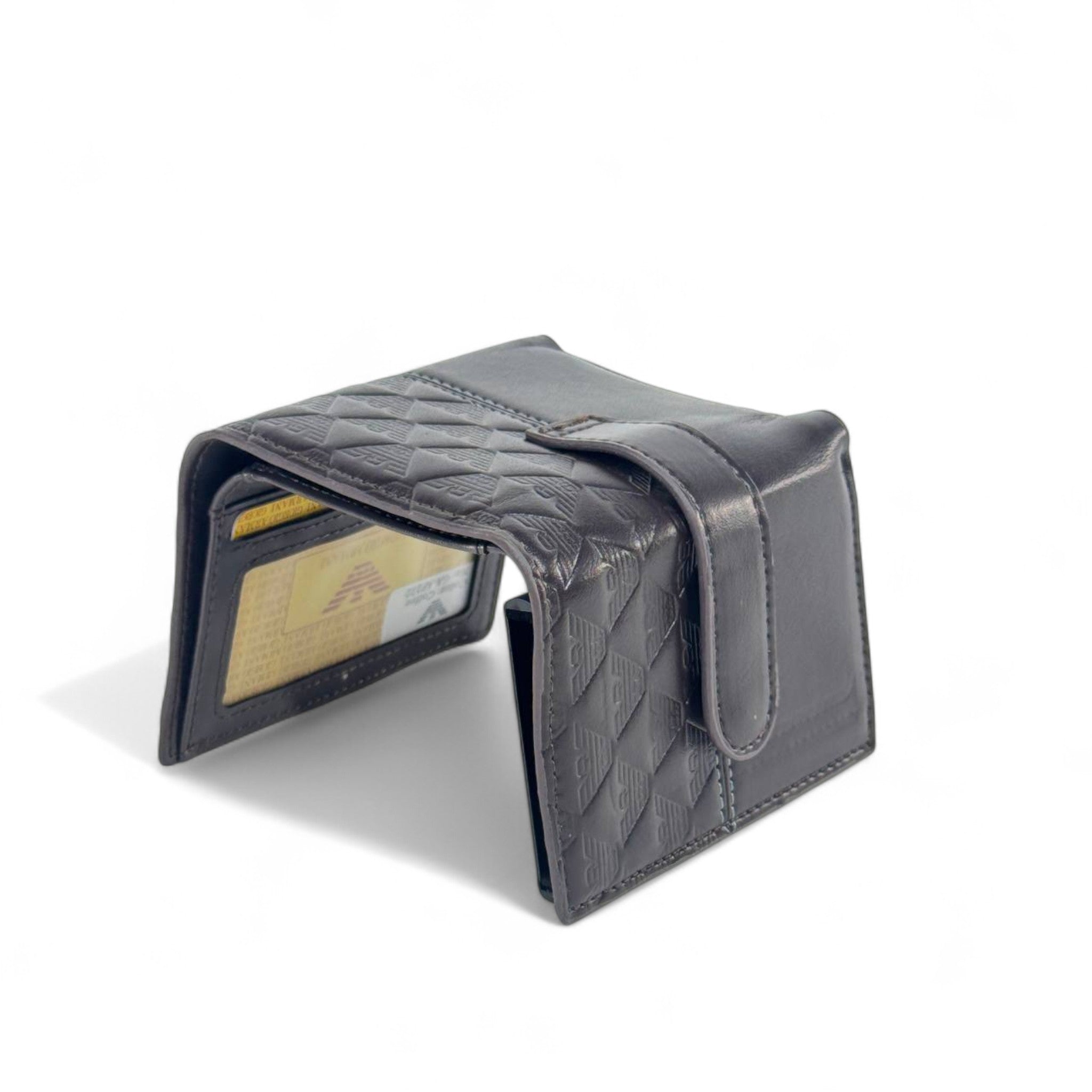 🖤 Emporio Armani brown Leather Wallet – Luxury Compact Design