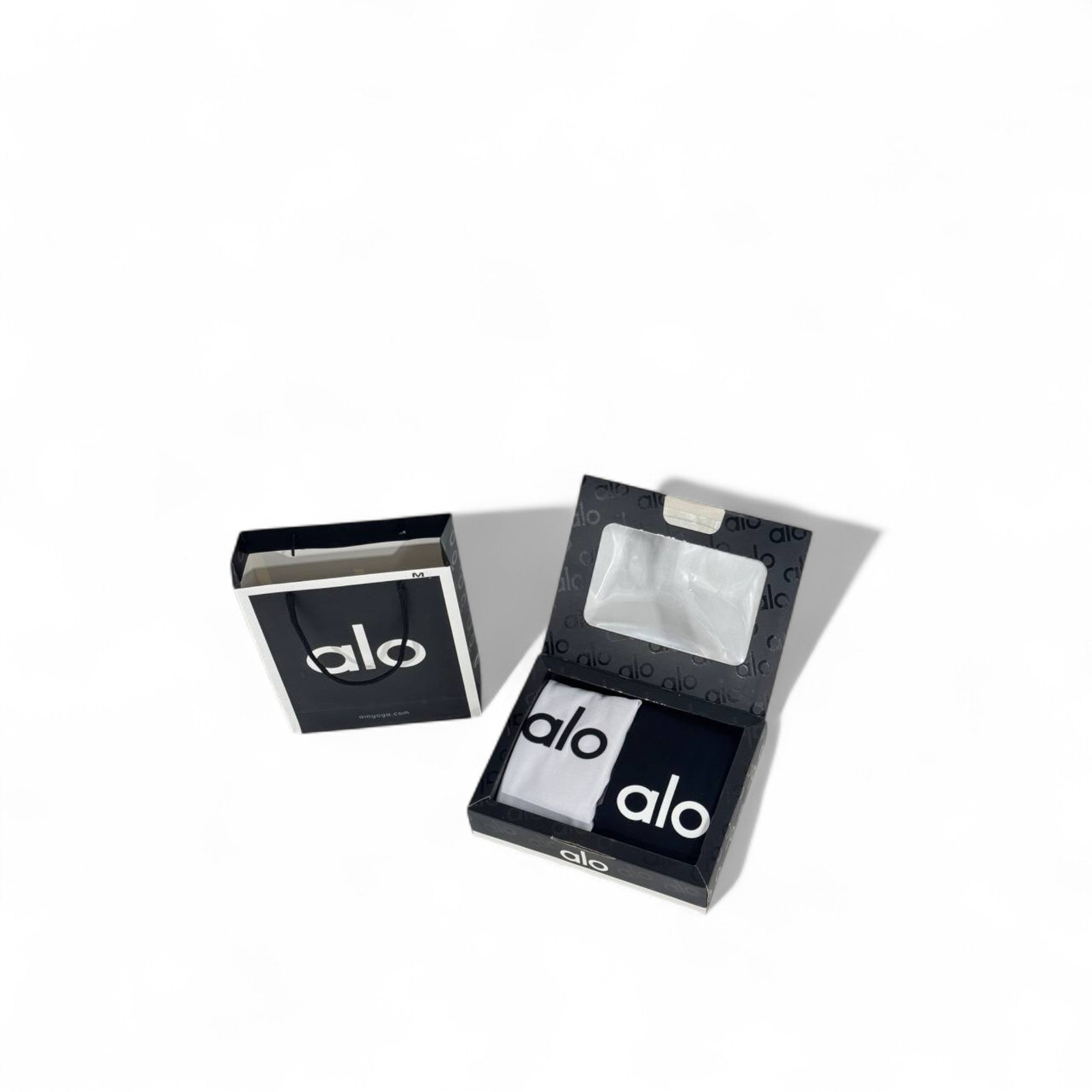 ⚪⚫ Alo Yoga Logo Tank Top Set (Black & White) – Unisex Activewear