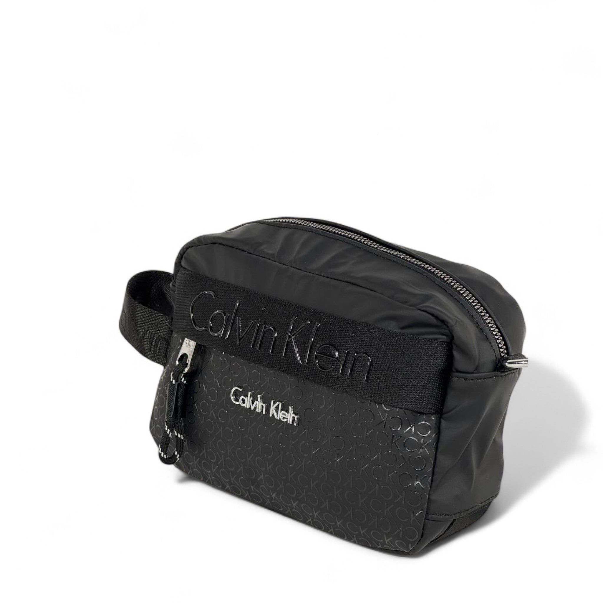 🖤 Calvin Klein Black Monogram Crossbody Bag – Unisex Minimalist Style