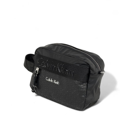 🖤 Calvin Klein Black Monogram Crossbody Bag – Unisex Minimalist Style