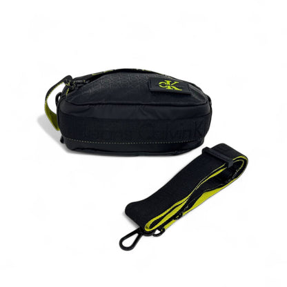⚫💛 Calvin Klein Black & Neon Yellow Crossbody Bag – Bold Unisex Streetwear