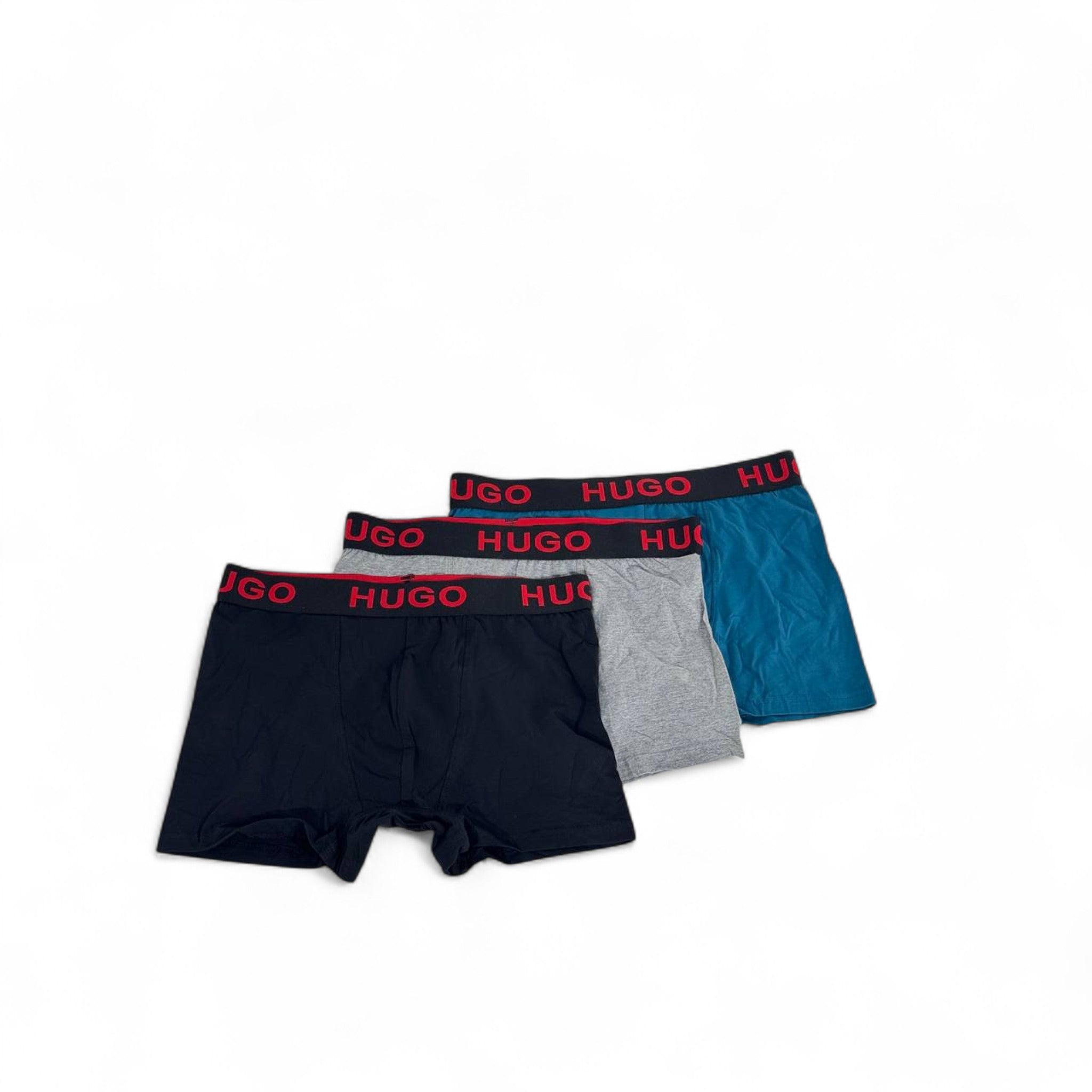 HUGO Men’s Boxer Briefs – 3-Pack Premium Comfort Fit 🔴🖤