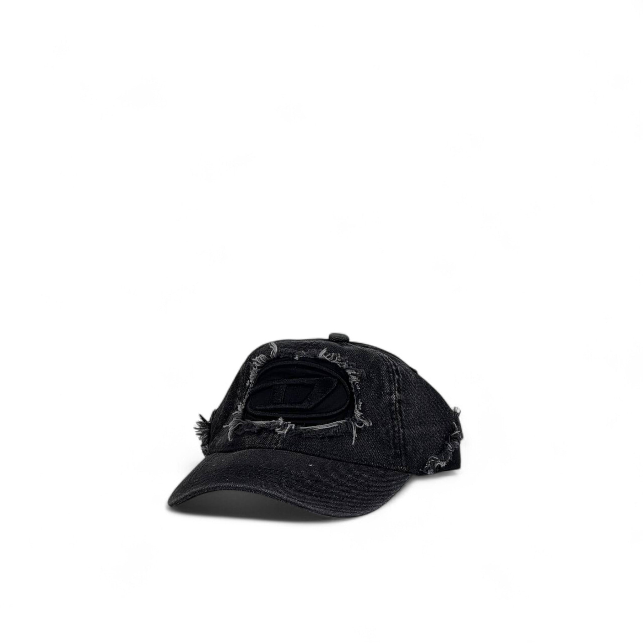 Diesel® Black Distressed Logo Cap 🖤 | Urban Streetwear Essential