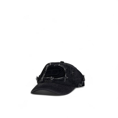 Diesel® Black Distressed Logo Cap 🖤 | Urban Streetwear Essential