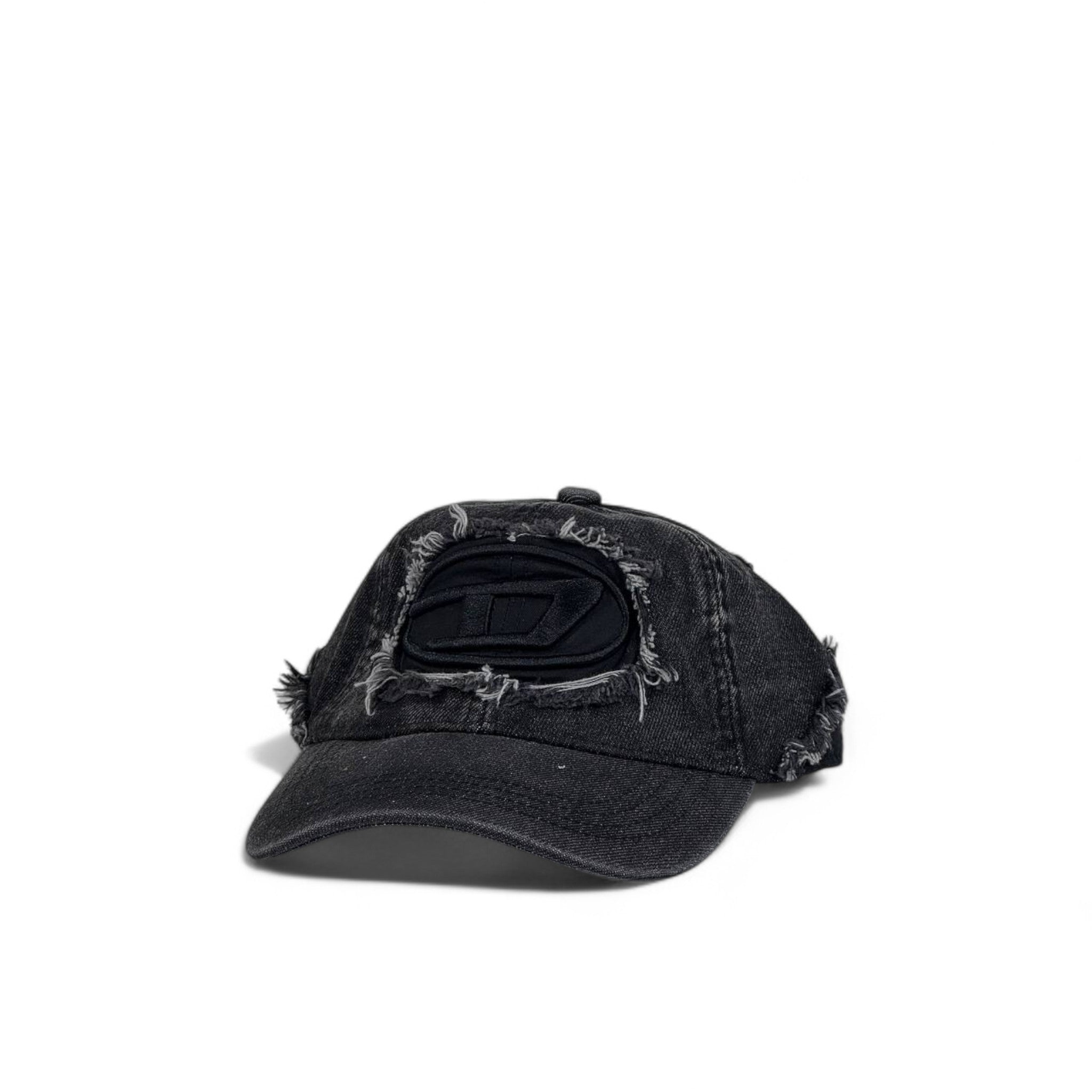 Diesel® Black Distressed Logo Cap 🖤 | Urban Streetwear Essential
