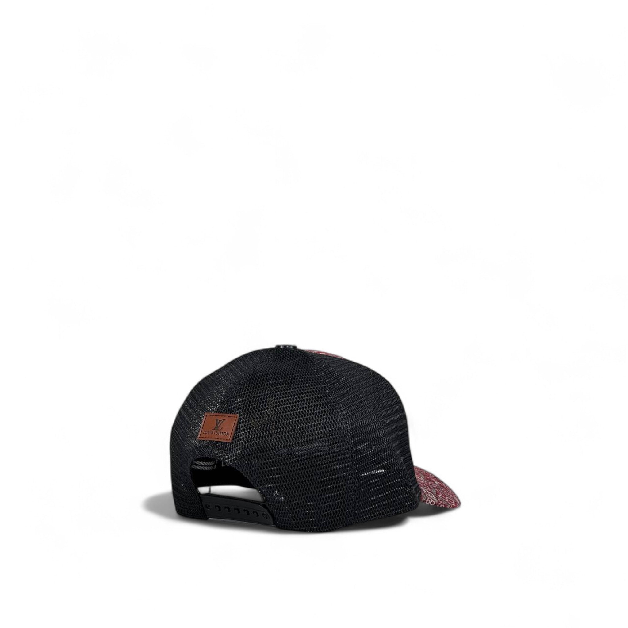 Louis Vuitton Red Monogram Trucker Cap ❤️🖤 | Luxury Mesh Streetwear