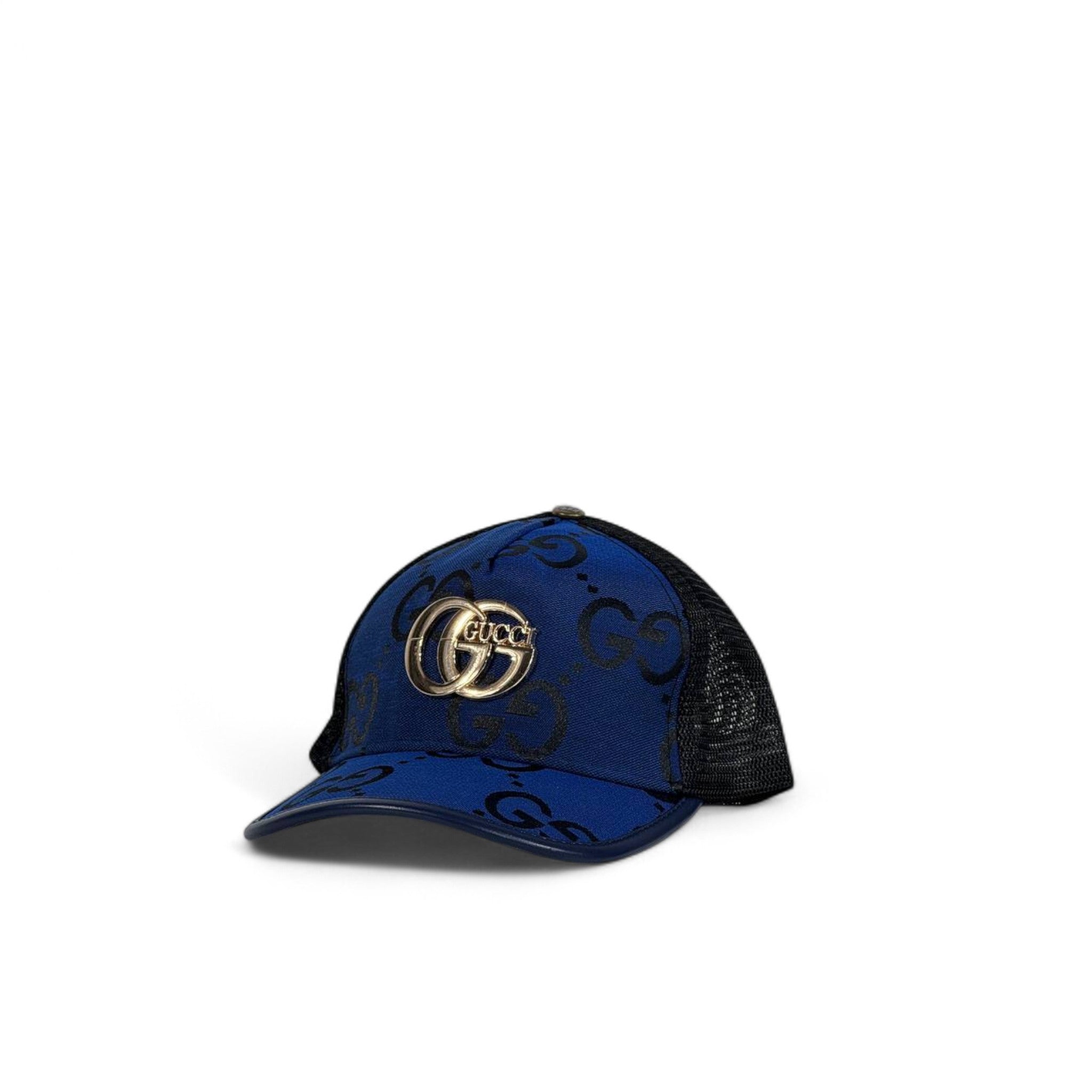Gucci Blue Monogram Trucker Cap 💙 | Luxury Mesh Streetwear
