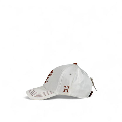 Hermès Style White Embroidered Logo Cap 🤍 | Luxury Fashion Accessory
