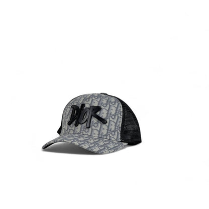 Dior Style Grey Monogram Mesh Trucker Cap 🖤 | Luxury Streetwear