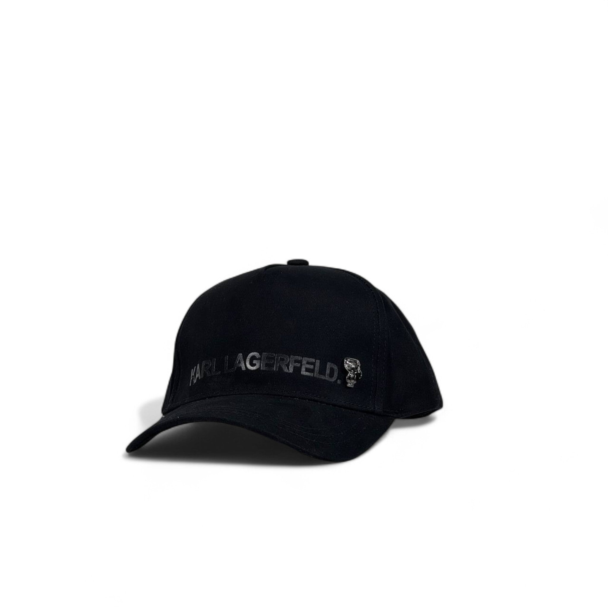 Karl Lagerfeld Style Black Logo Baseball Cap 🖤 | Luxury Streetwear