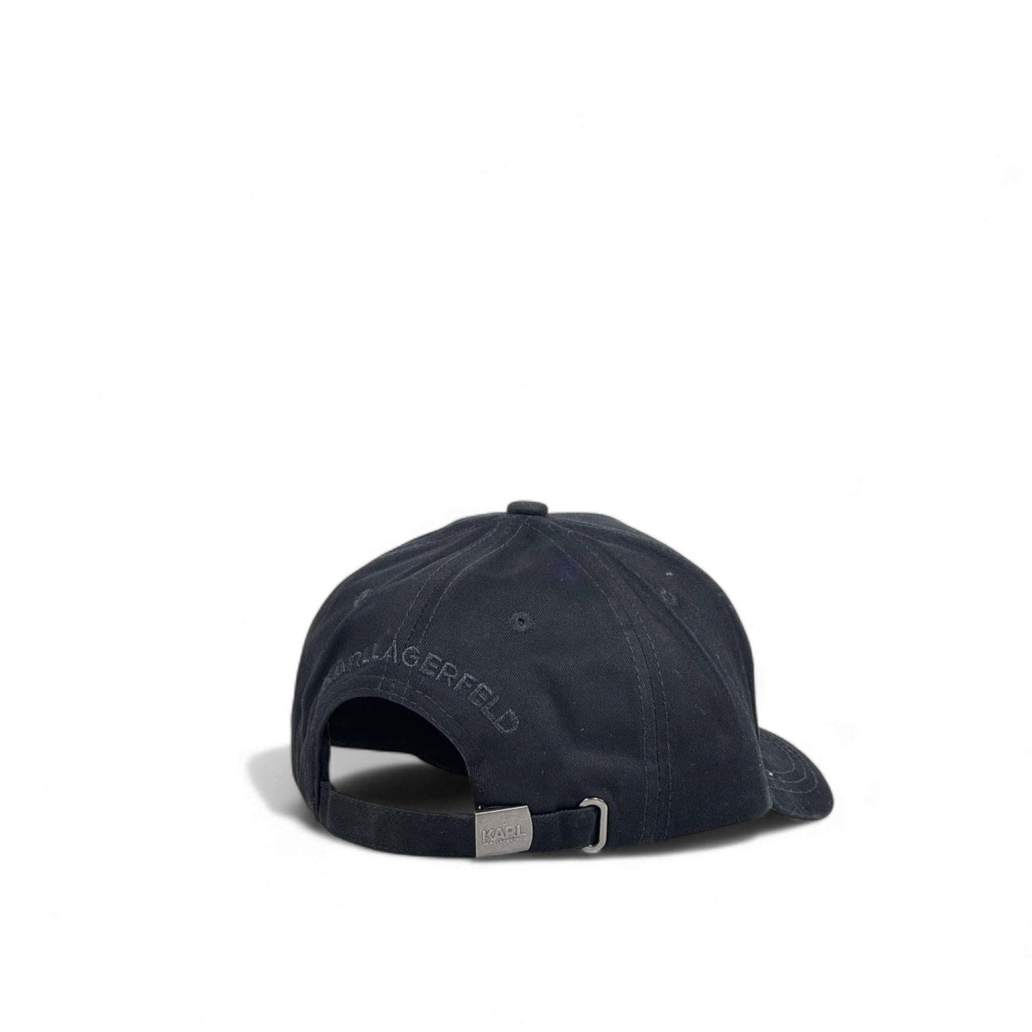 Karl Lagerfeld Style Black Logo Baseball Cap 🖤 | Luxury Streetwear