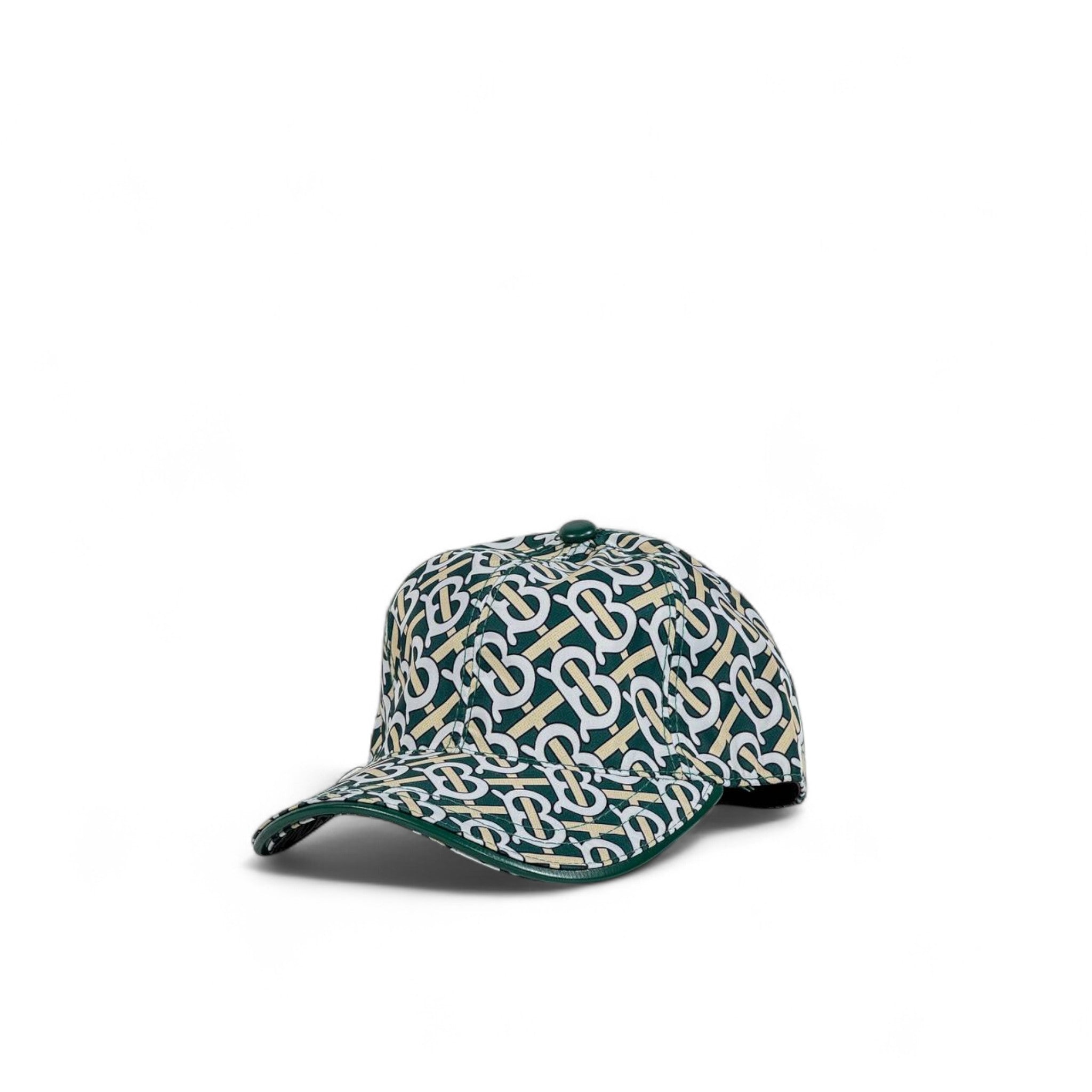 Burberry Style Green Monogram Baseball Cap 🟢 | TB All-Over Print