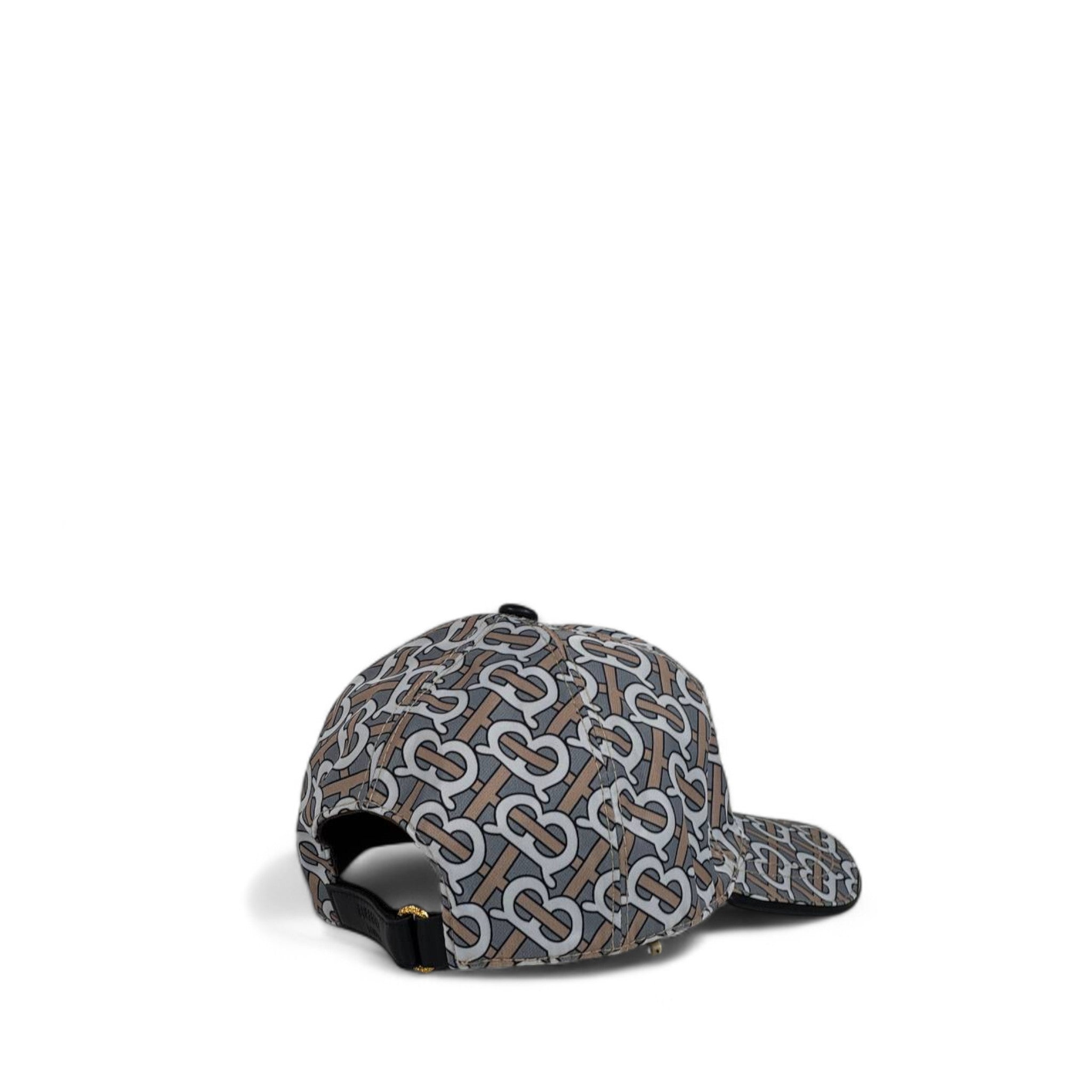 Burberry Style Grey Monogram Baseball Cap ⚪ | TB All-Over Print
