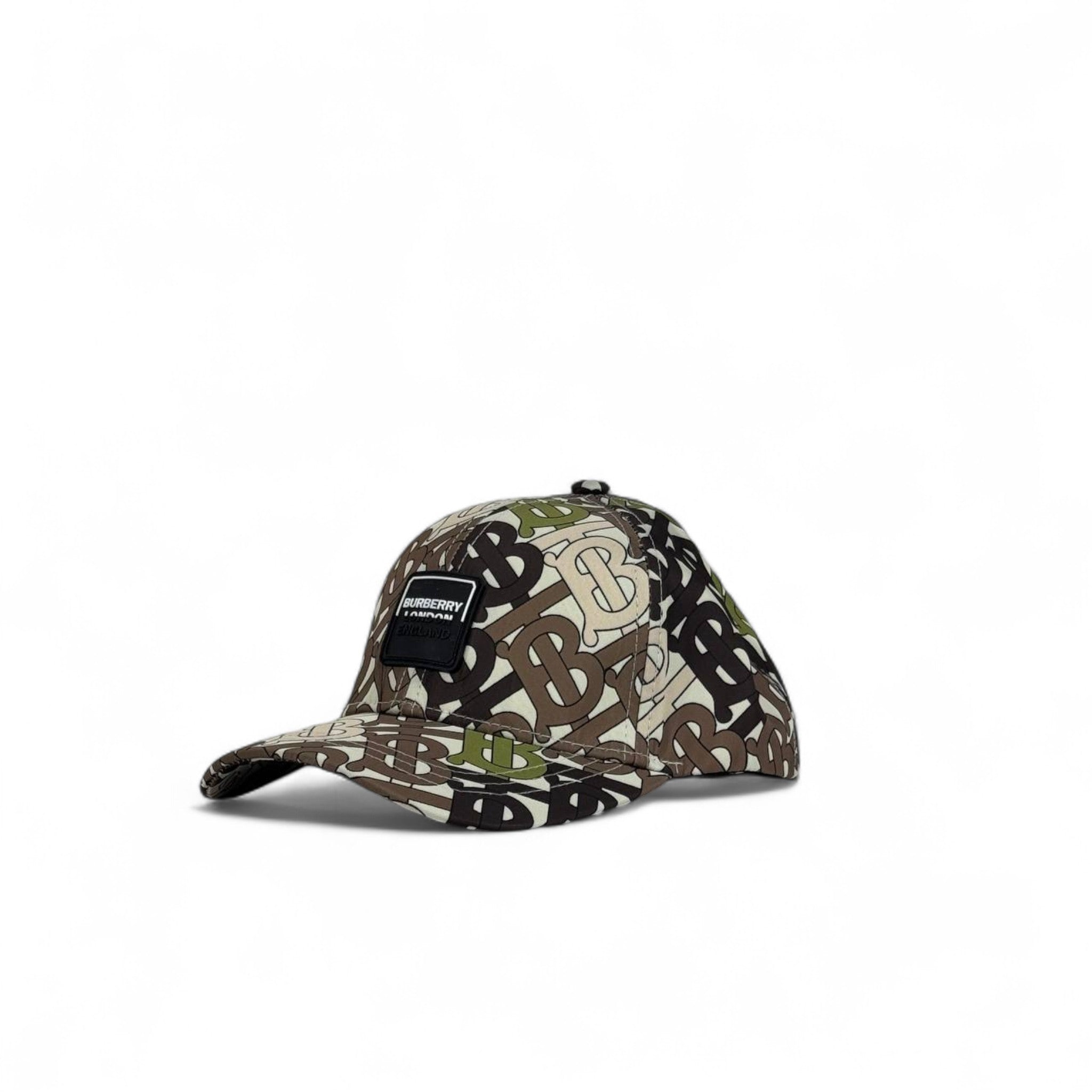Burberry Style Camouflage TB Monogram Cap 🪖 | Luxury Streetwear Hat