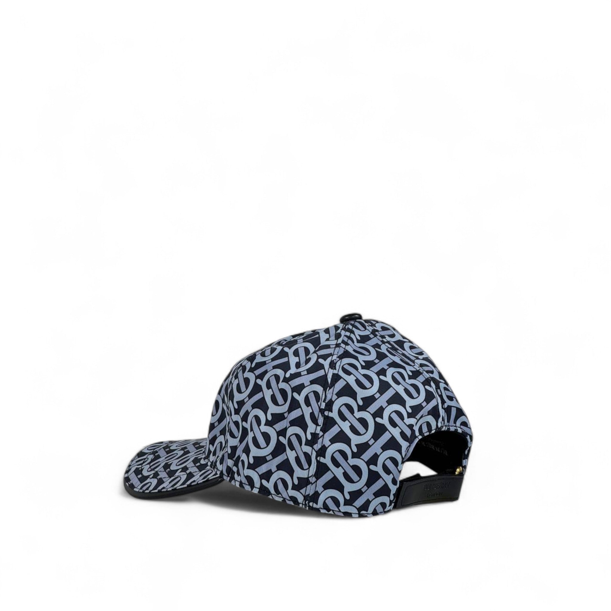 Burberry Style Navy TB Monogram Cap 🔵 | Designer Streetwear Baseball Hat