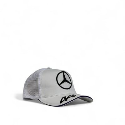Mercedes-Benz Logo Trucker Cap – White Mesh Snapback Hat