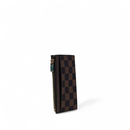 👜 Louis Vuitton Damier Ebene Slim Card Holder with Zip – Luxury Everyday Essential