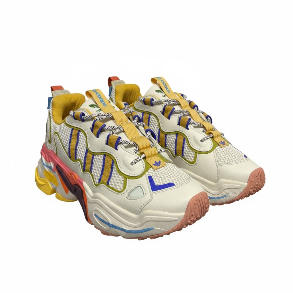 Adidas Ozweego Multicolor Chunky Sneakers 🌈🔥 | Bold Streetwear Statement