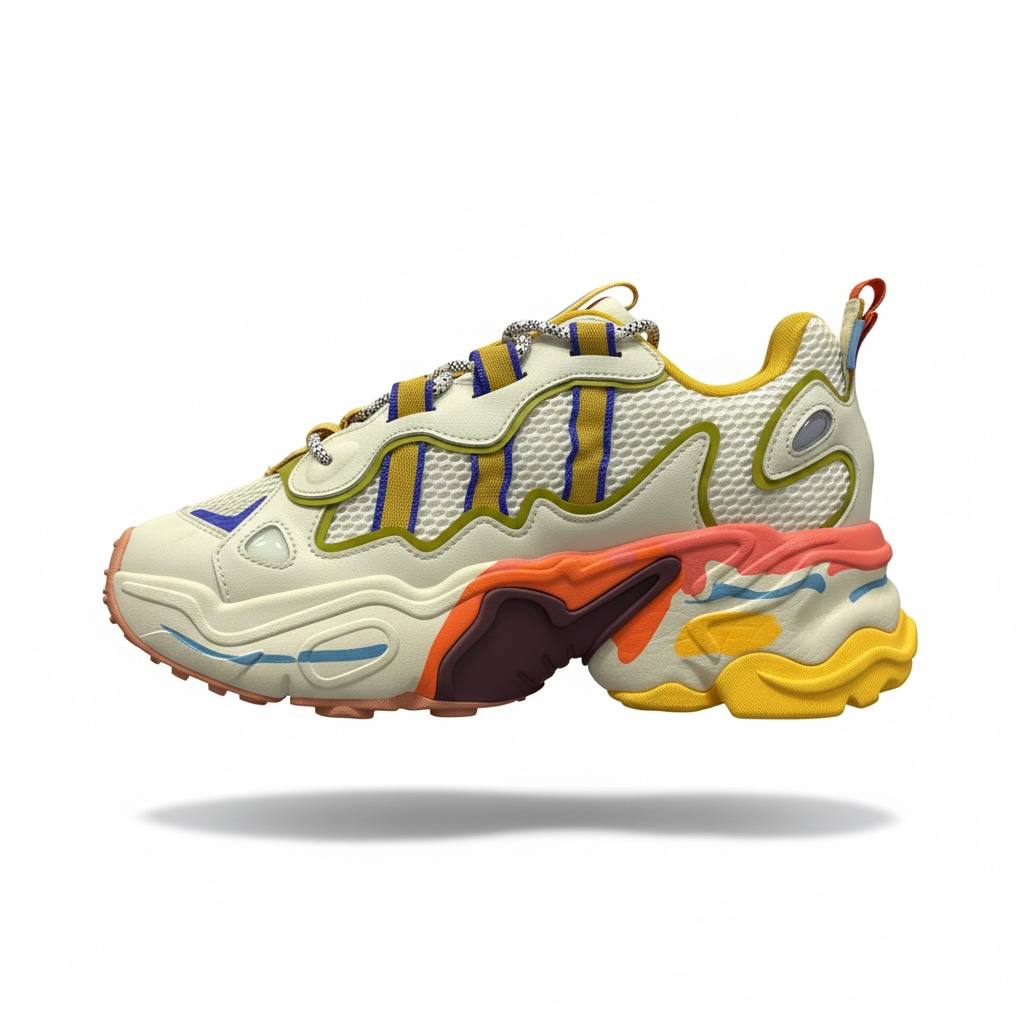 Adidas Ozweego Multicolor Chunky Sneakers 🌈🔥 | Bold Streetwear Statement