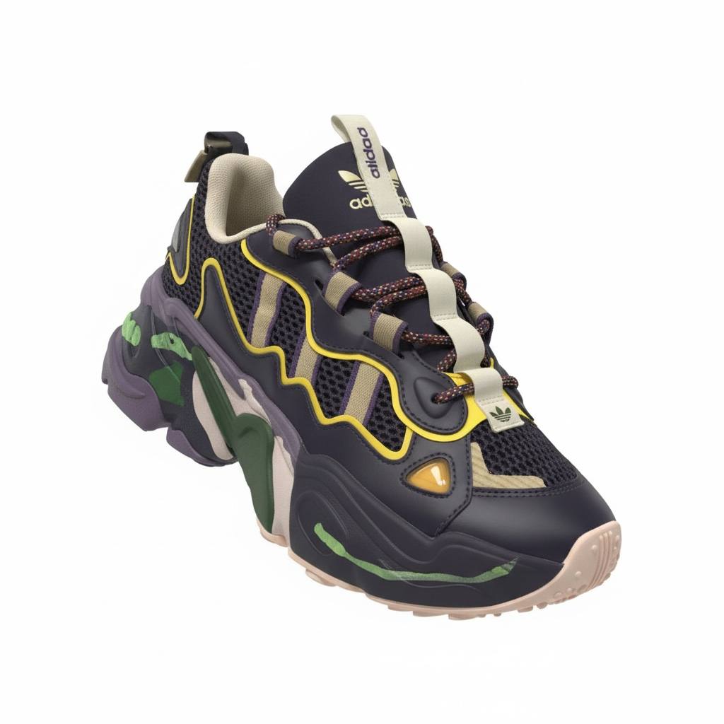 Adidas Ozweego Navy Green Chunky Sneakers 👟💚💙 | Bold Retro Street Energy 🔥⚡