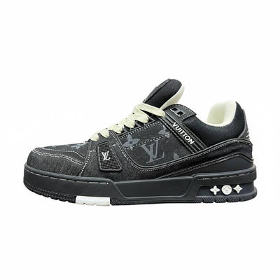 Louis Vuitton Black Denim Monogram Sneakers 🖤✨ | Luxury Street Icon 👟🔥