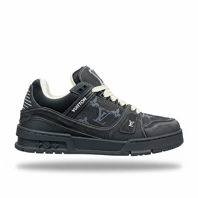 Louis Vuitton Black Denim Monogram Sneakers 🖤✨ | Luxury Street Icon 👟🔥