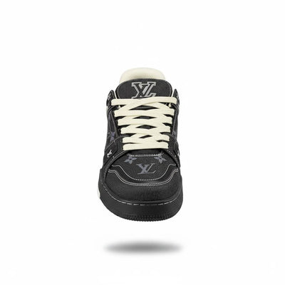 Louis Vuitton Black Denim Monogram Sneakers 🖤✨ | Luxury Street Icon 👟🔥