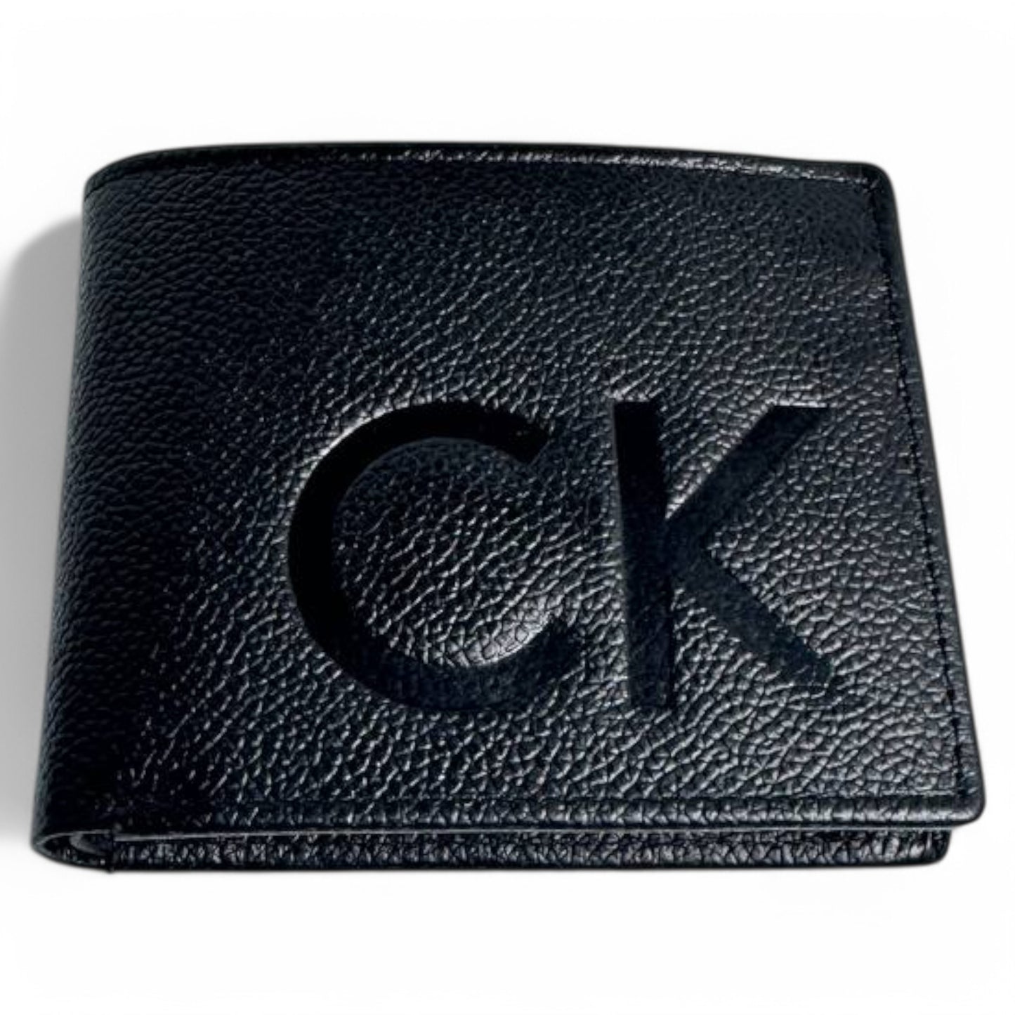 Calvin Klein Leather Wallet with Embossed CK Logo