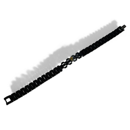 Rolex-Inspired Black Stainless Steel Bracelet