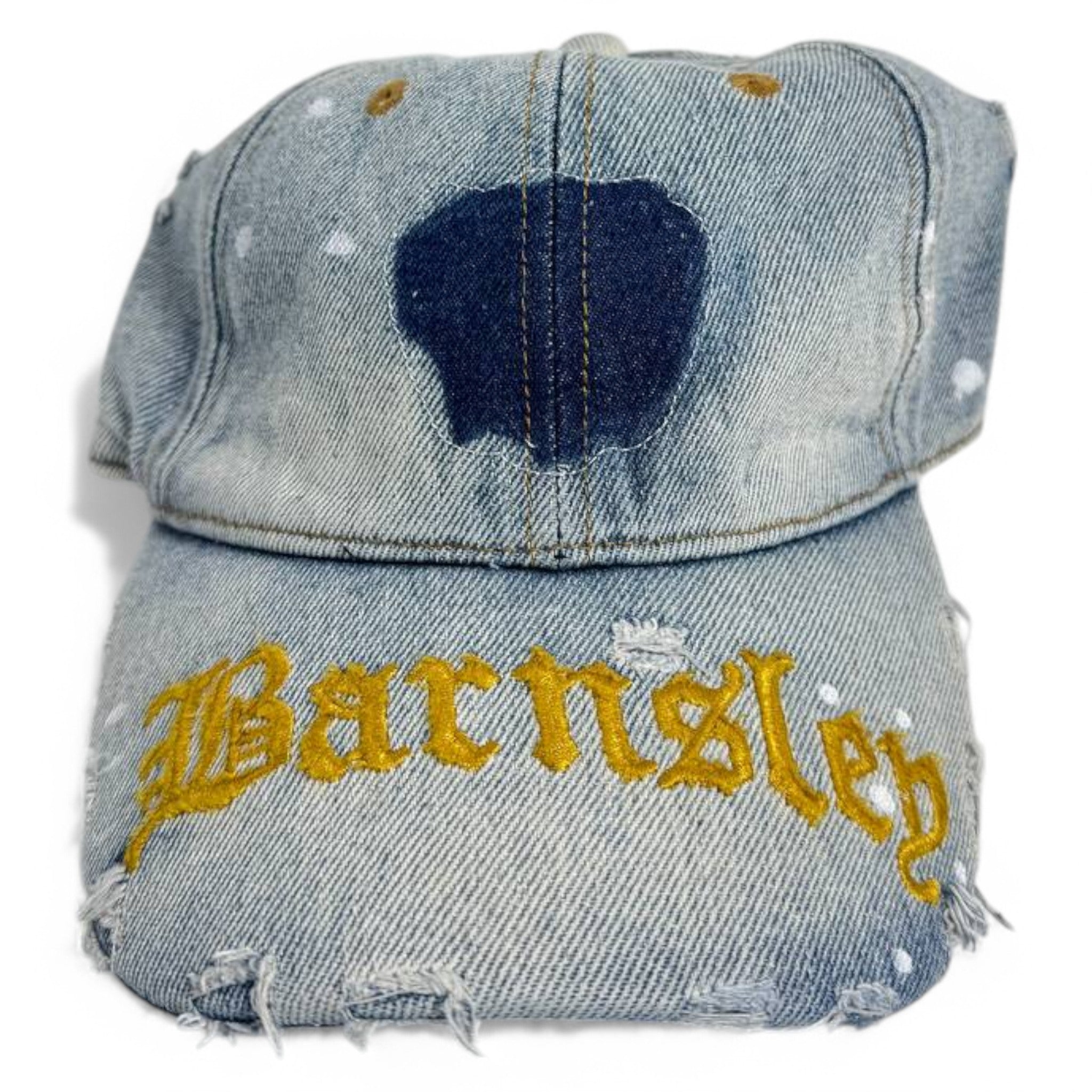 Barnsley Vintage Distressed Denim Cap